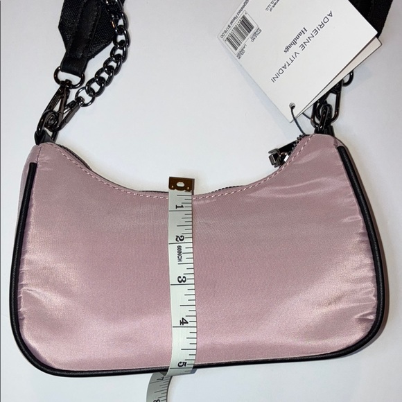 Pink Shoulder Bag with Chain Strap - Picture 6 of 10